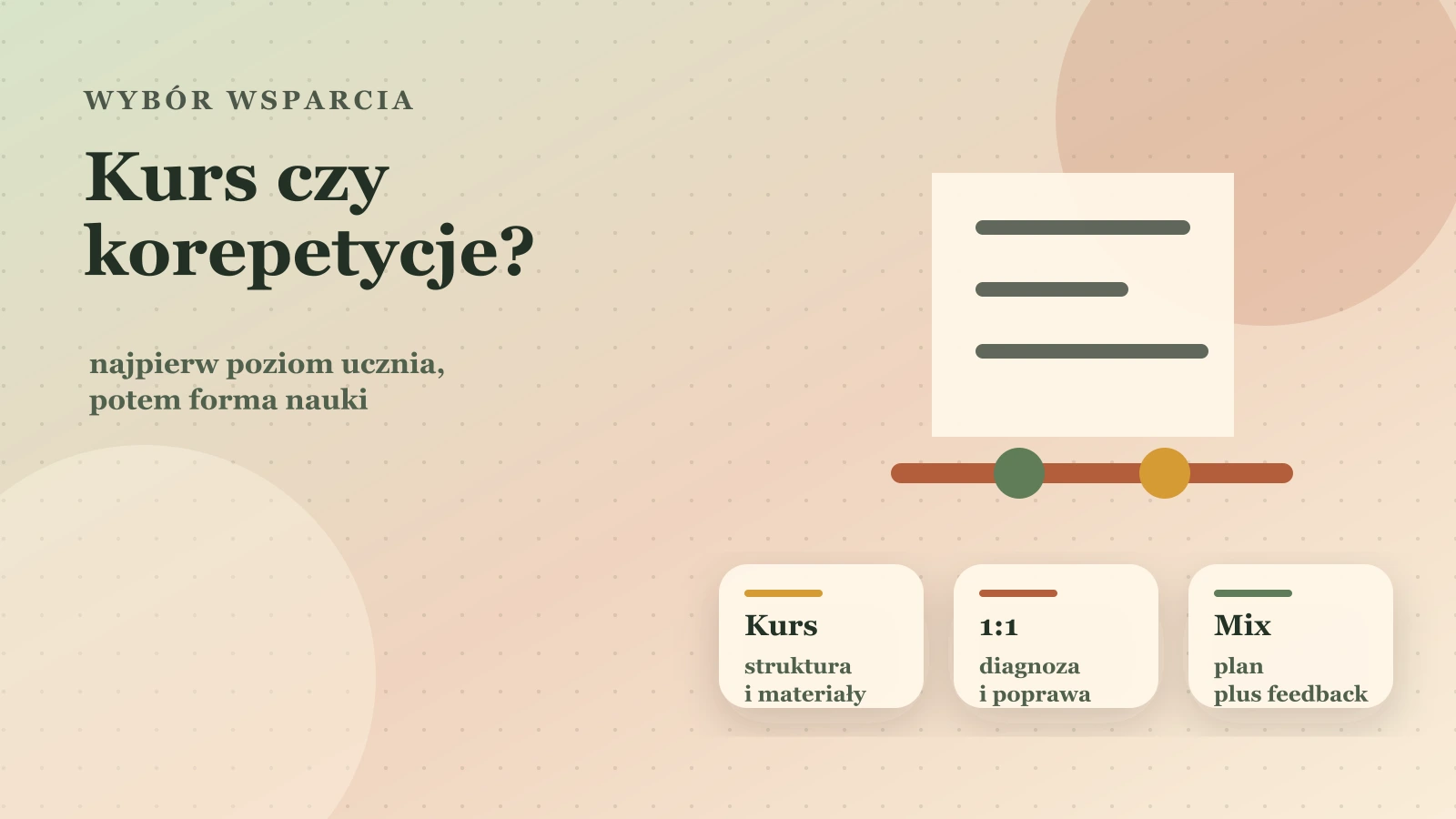 Porównanie kursu maturalnego online, korepetycji online i samodzielnej nauki